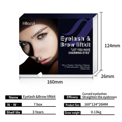 Professional 2-in-1 Lash Lifting Set For Wavy Eyelashes And Trendy Fuller Brows . Mask Queen Nepal