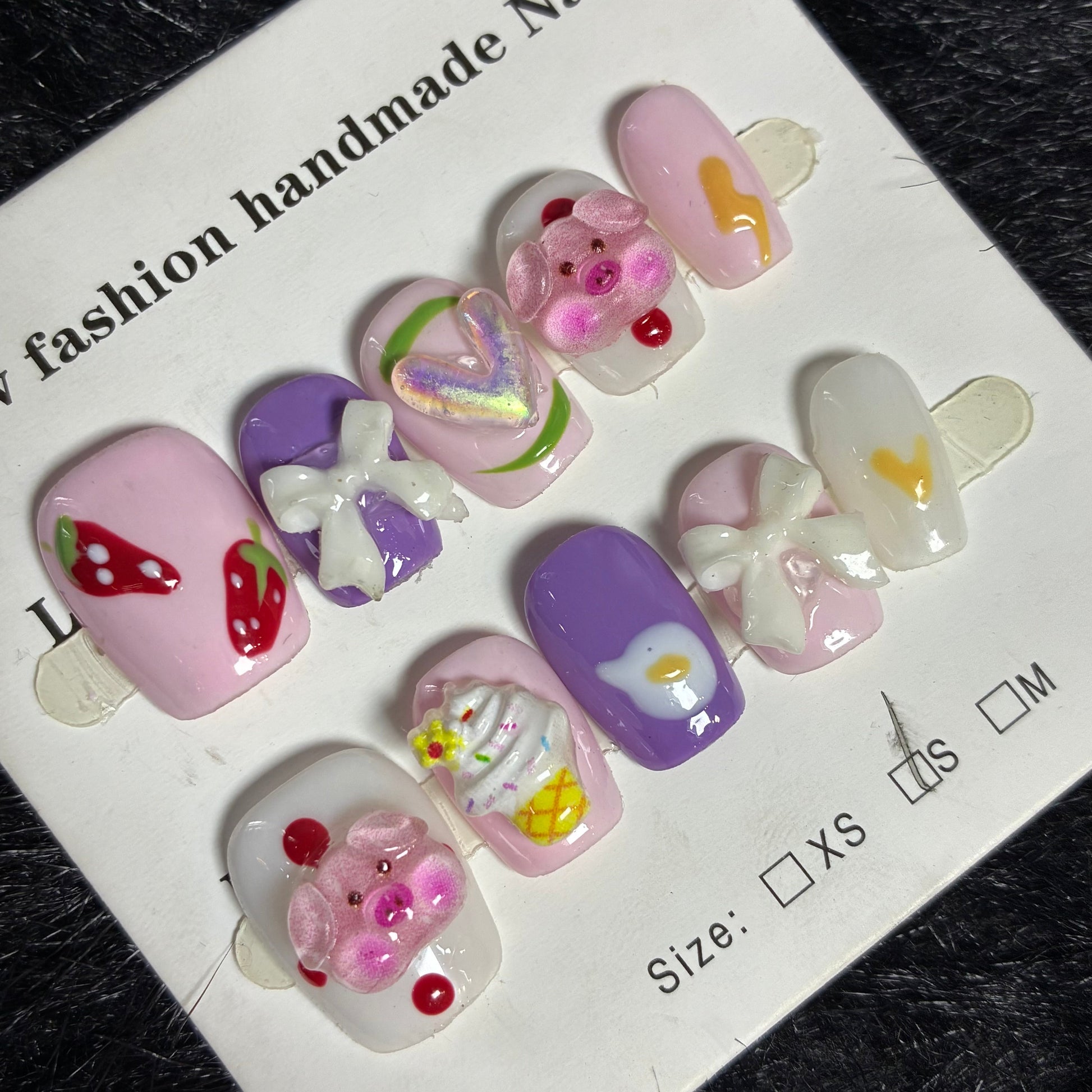 Press On Nails 10Pcs Code-S Easy Beauty Nepal