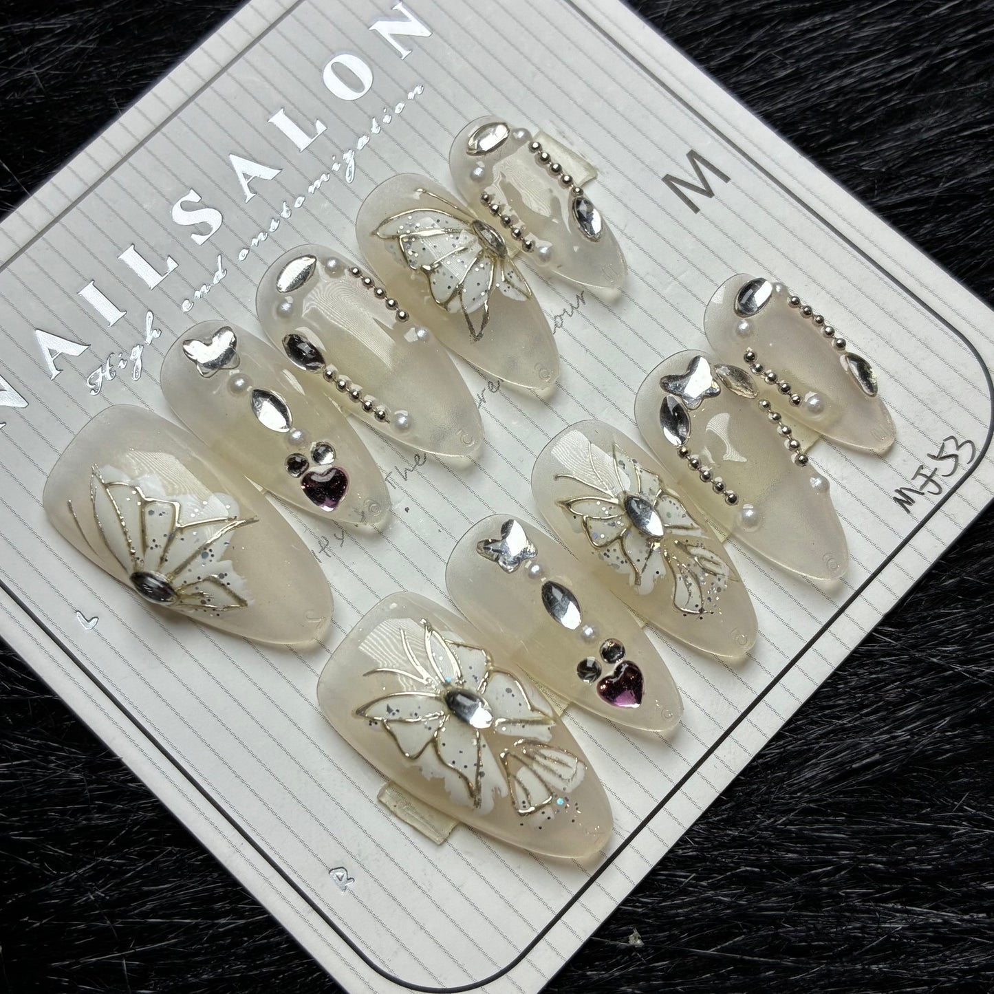 Press On Nails 10Pcs Code-Number (1000+) Easy Beauty Nepal