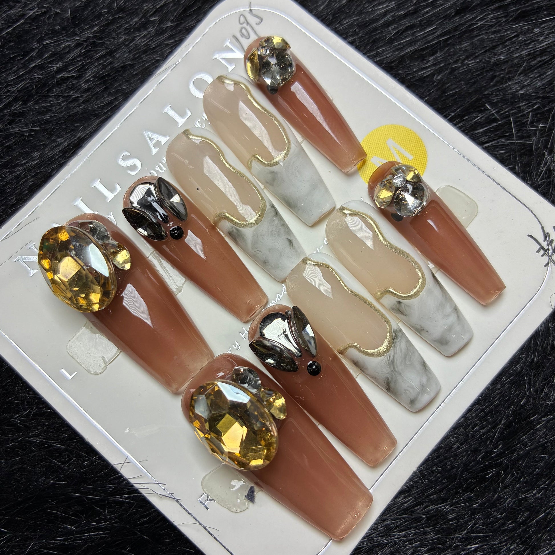Press On Nails 10Pcs Code-Number (1000+) Easy Beauty Nepal