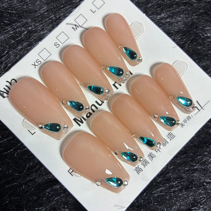 Press On Nails 10Pcs Code-L (060+) Easy Beauty Nepal