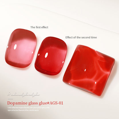 AS Red Dopamine Glass Gel Polish 15ml Mask Queen Nepal