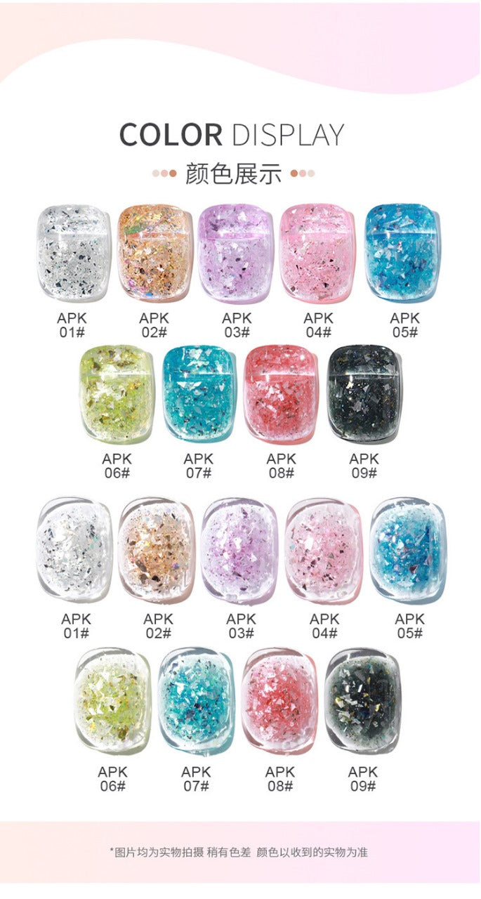 Shinning Shell Glitter Gel Polish Mask Queen Nepal