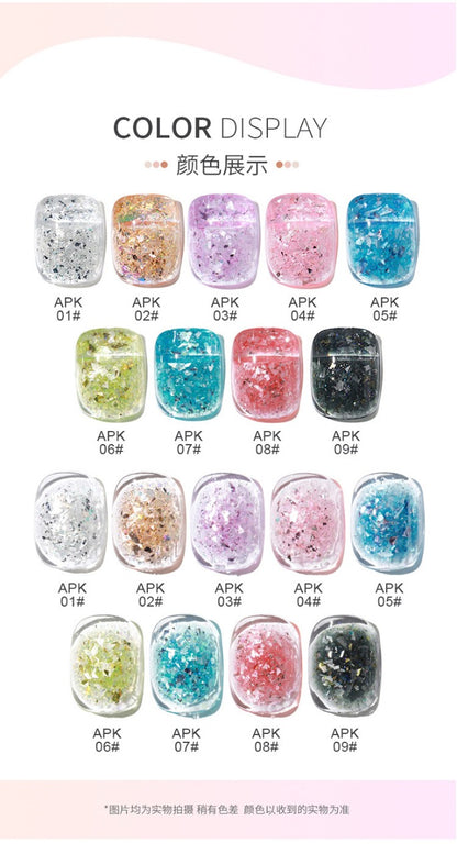 Shinning Shell Glitter Gel Polish Mask Queen Nepal