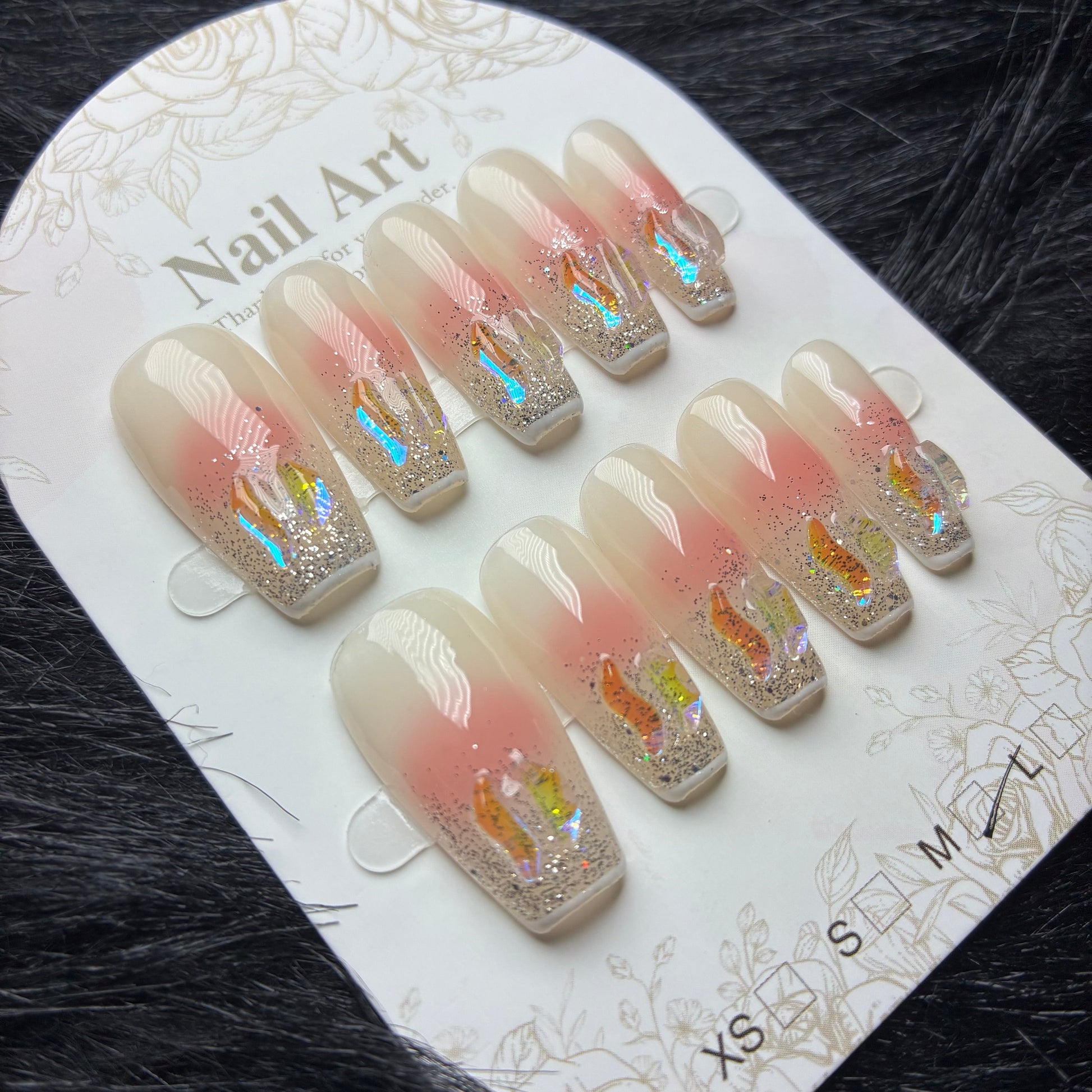 Press On Nails 10Pcs Code-MT Easy Beauty Nepal