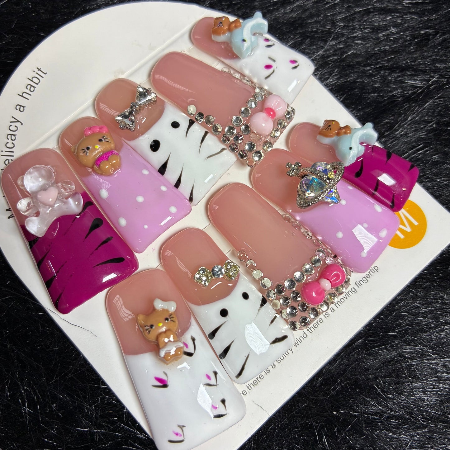 Press On Nails 10Pcs Code-Number (000+) Easy Beauty Nepal