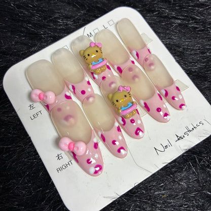 Press On Nails 10Pcs Code-BF (020+) Easy Beauty Nepal