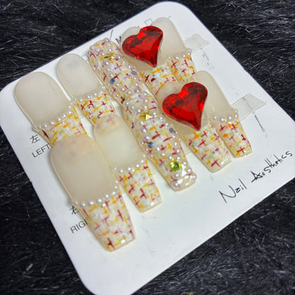 Press On Nails 10Pcs Code-BF (020+) Easy Beauty Nepal