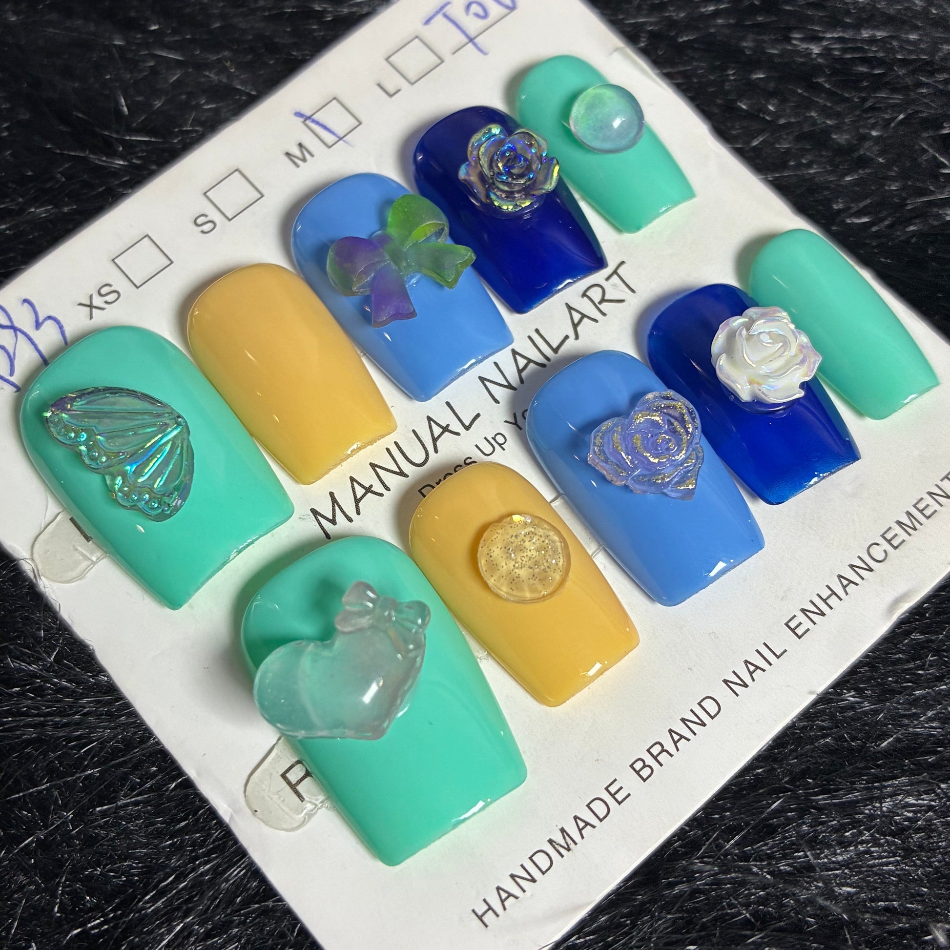 Press On Nails 10Pcs Code-C Easy Beauty Nepal