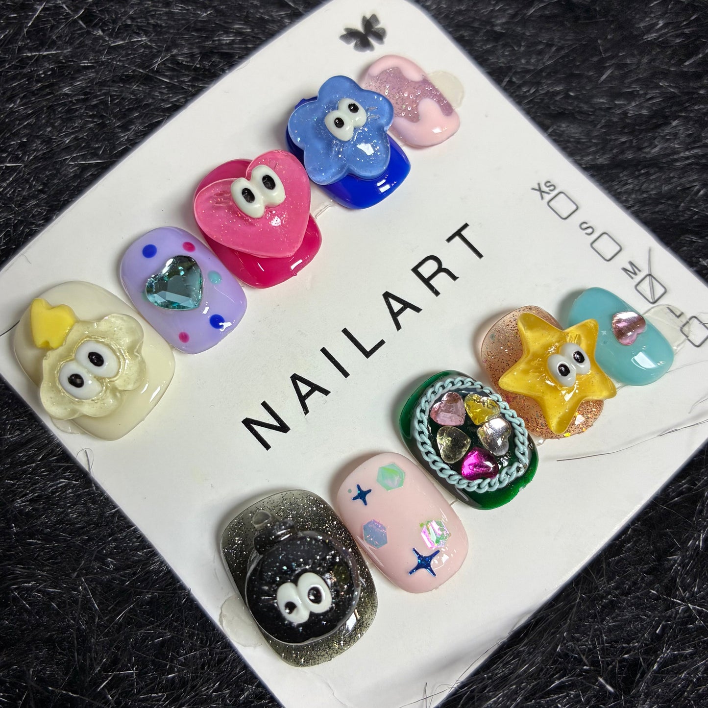 Press On Nails 10Pcs Code-BF (001+) Easy Beauty Nepal