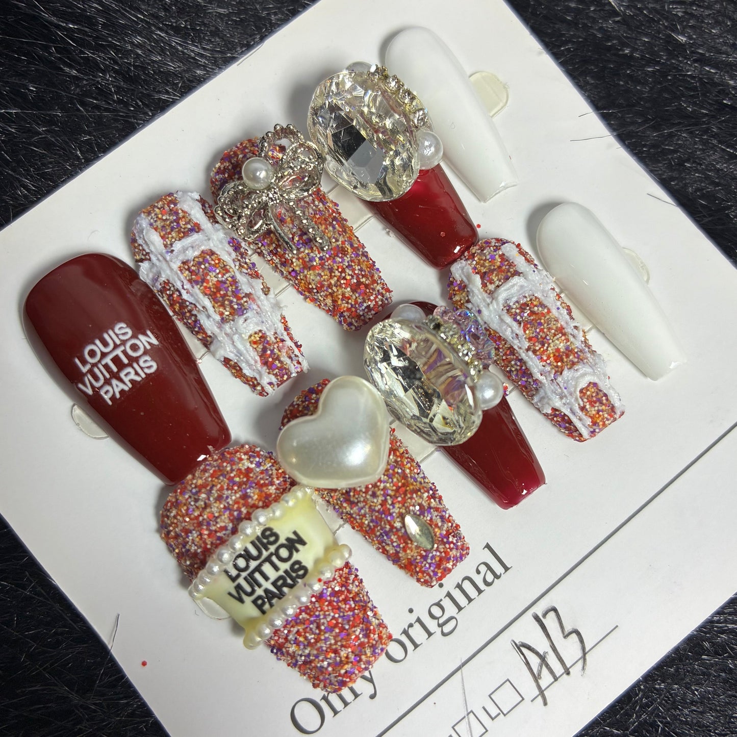 Press On Nails 10Pcs Code-L (000+) Easy Beauty Nepal