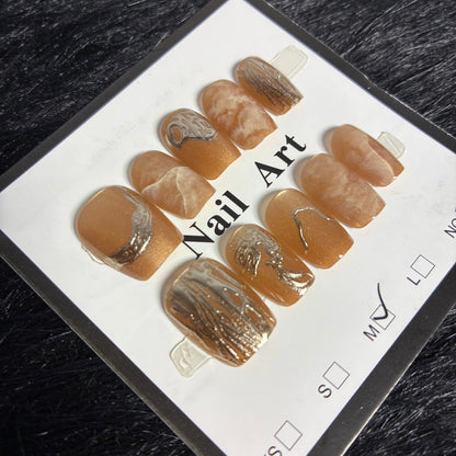 Press On Nails 10Pcs Code-F (000+) Easy Beauty Nepal