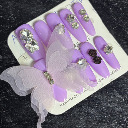 Press On Nails 10Pcs Code-C Easy Beauty Nepal