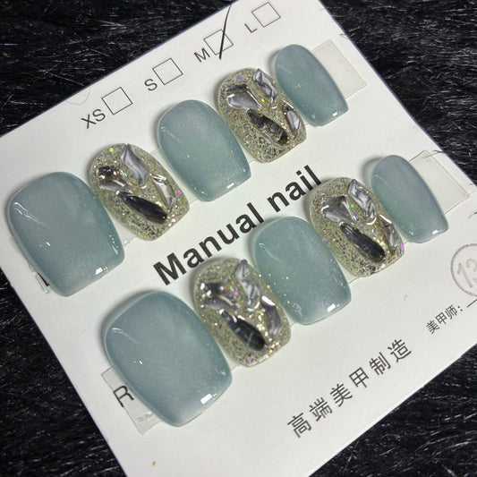 Press On Nails 10Pcs Code-S Easy Beauty Nepal