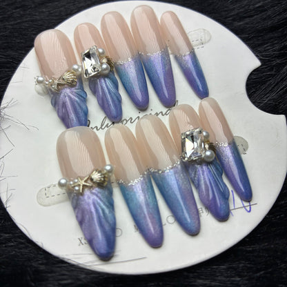 Press On Nails 10Pcs Code-MT Easy Beauty Nepal