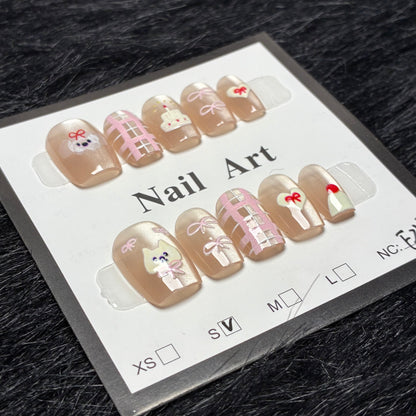 Press On Nails 10Pcs Code-F (100+) Easy Beauty Nepal