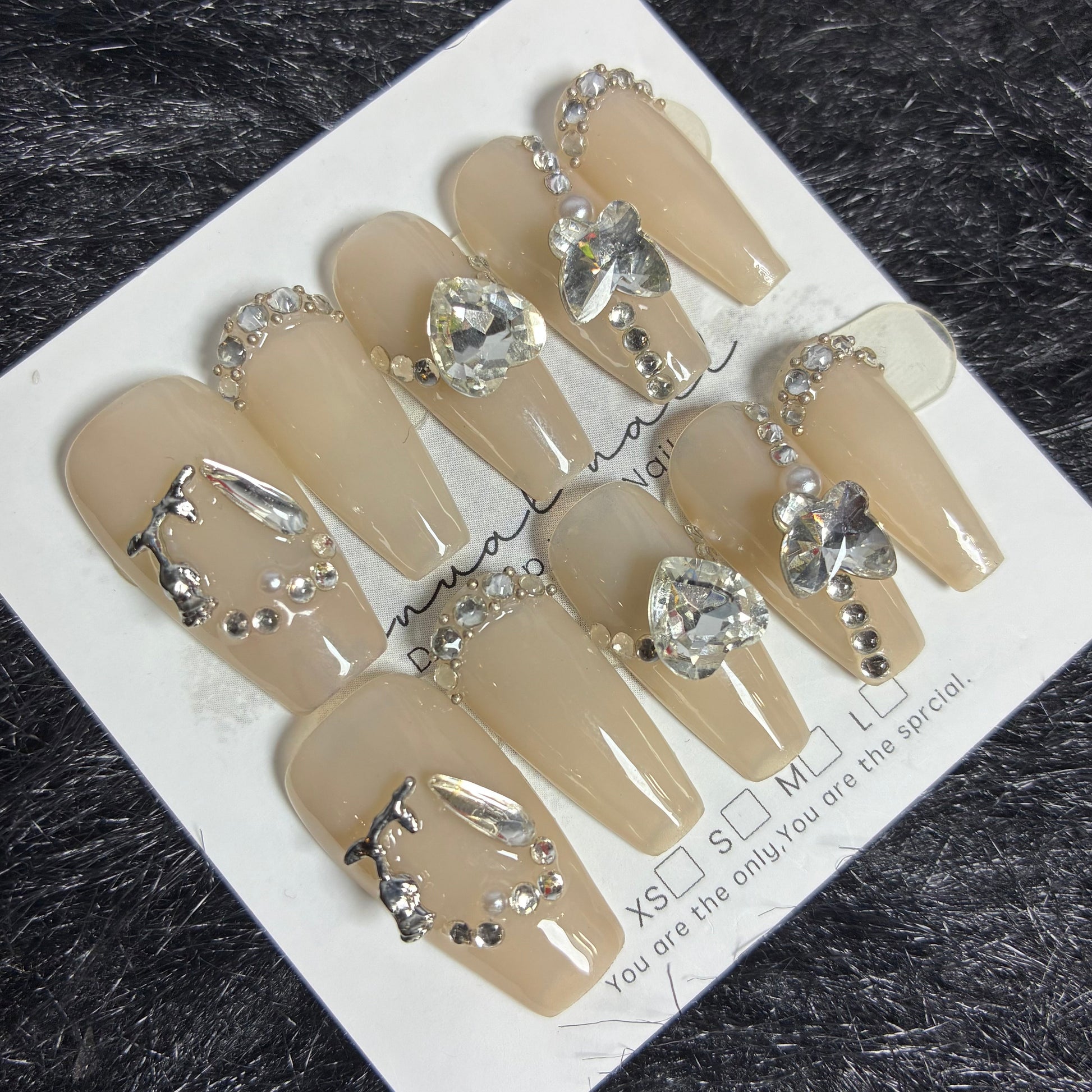 Press On Nails 10Pcs Code-L (030+) Easy Beauty Nepal