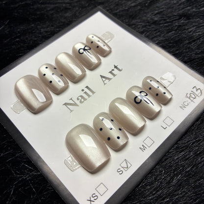 Press On Nails 10Pcs Code-F (000+) Easy Beauty Nepal