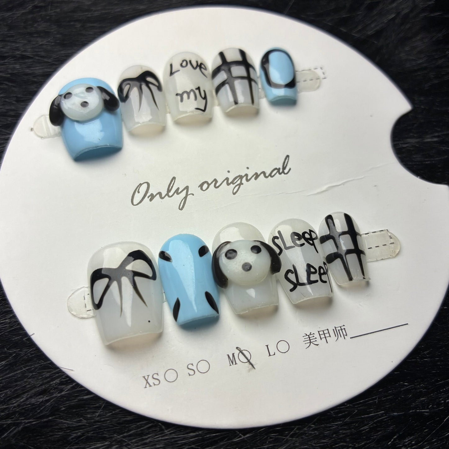 Press On Nails 10Pcs Code-MT Easy Beauty Nepal