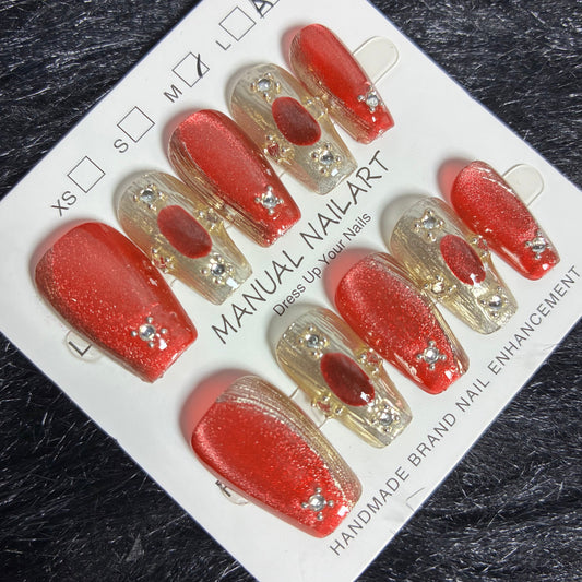 Press On Nails 10Pcs Code-L (090+) Easy Beauty Nepal