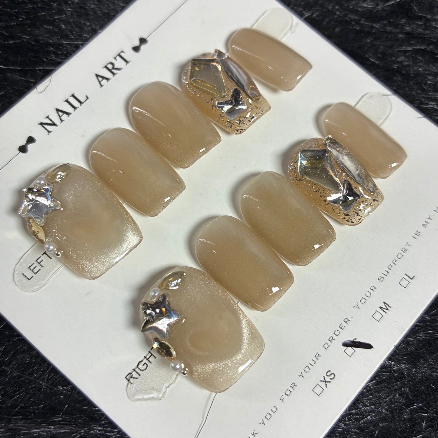 Press On Nails 10Pcs Code-S Easy Beauty Nepal