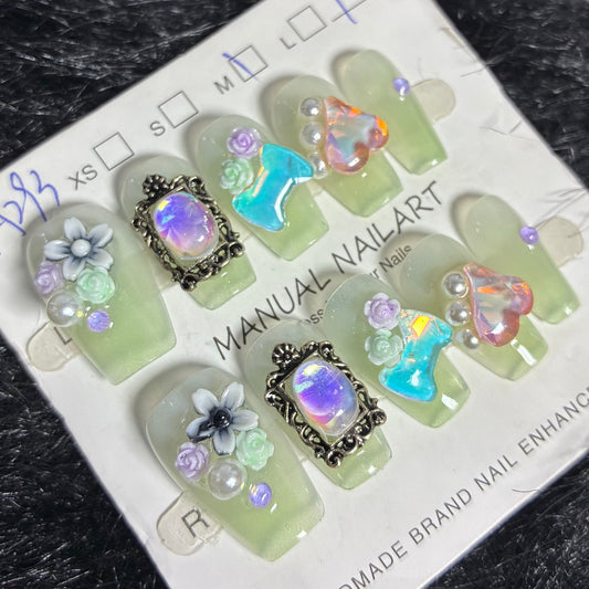 Press On Nails 10Pcs Code-C Easy Beauty Nepal