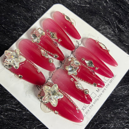 Press On Nails 10Pcs Code-L (000+) Easy Beauty Nepal