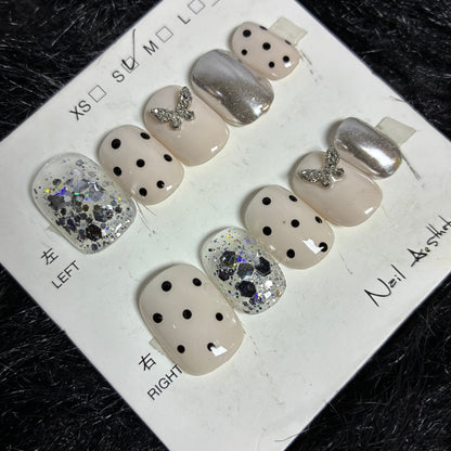 Press On Nails 10Pcs Code-BF (001+) Easy Beauty Nepal
