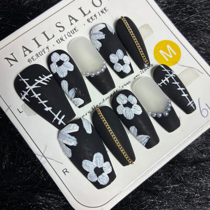 Press On Nails 10Pcs Code-Number (000+) Easy Beauty Nepal