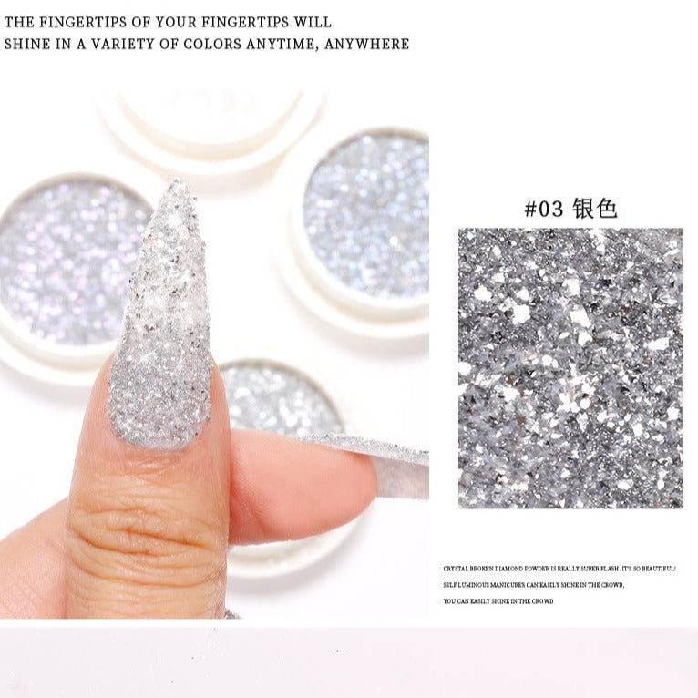 Glitter Nail Powder Magic Holographic Dust Mask Queen Nepal