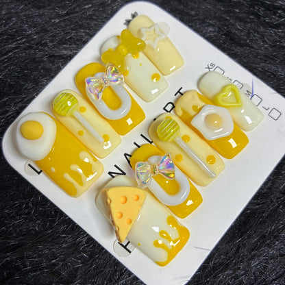 Press On Nails 10Pcs Code-BF (001+) Easy Beauty Nepal