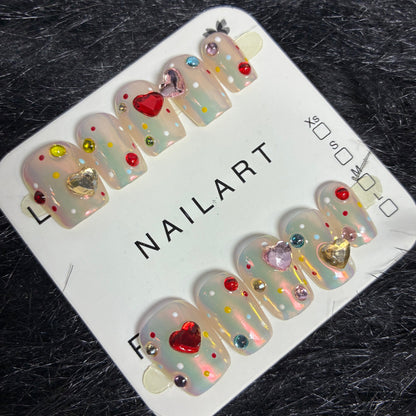 Press On Nails 10Pcs Code-BF (001+) Easy Beauty Nepal