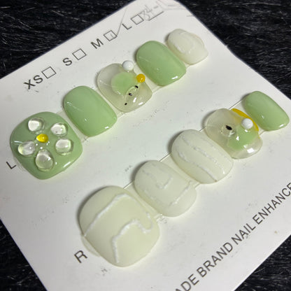Press On Nails 10Pcs Code-S Easy Beauty Nepal
