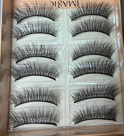 IMAGIC Professional Cosmetics Handmade 3D False Eyelashes Kit Easy Beauty Nepal
