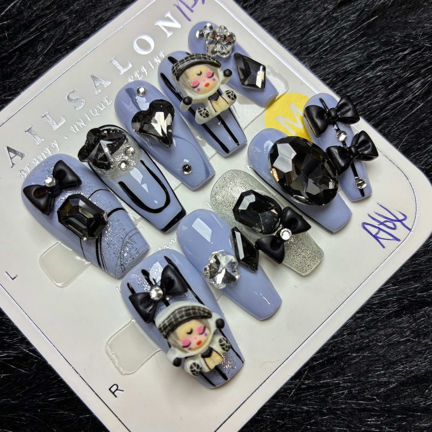 Press On Nails 10Pcs Code-Number (1000+) Easy Beauty Nepal
