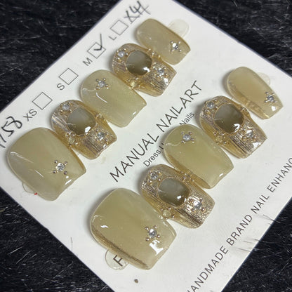 Press On Nails 10Pcs Code-S Easy Beauty Nepal