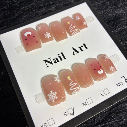 Press On Nails 10Pcs Code-F (000+) Easy Beauty Nepal