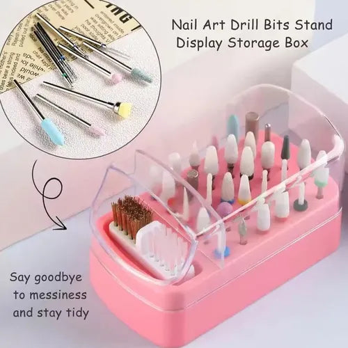 Nail Drill Bit Holder 30 Slots Mask Queen Nepal