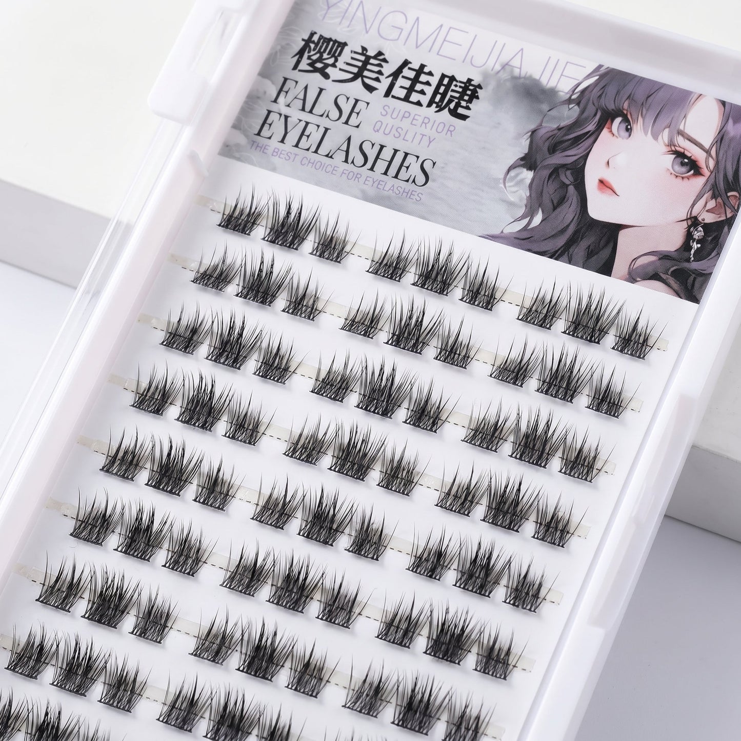 Pre Glued Mix Cluster Lash Book MJ-07 Mask Queen Nepal
