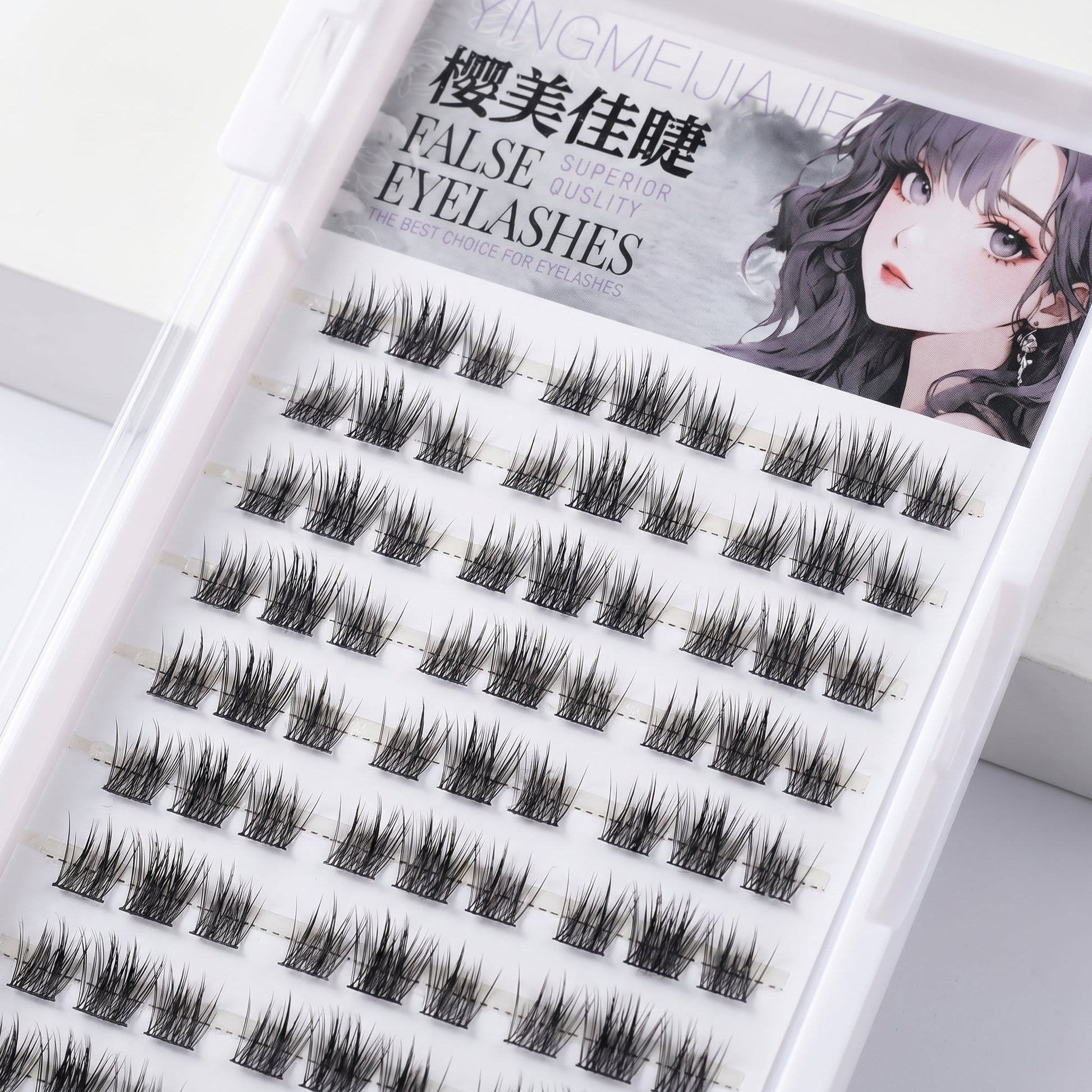 Pre Glued Mix Cluster Lash Book MJ-07 Mask Queen Nepal