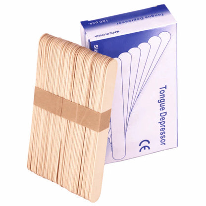 Disposable Wax Wooden Spatula 100pcs Mask Queen Nepal