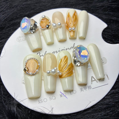 Press On Nails 10Pcs Code-MT Easy Beauty Nepal