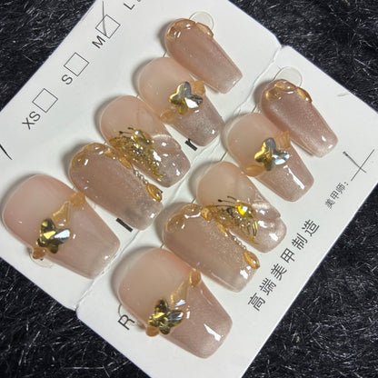 Press On Nails 10Pcs Code-L (060+) Easy Beauty Nepal