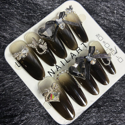 Press On Nails 10Pcs Code-L (000+) Easy Beauty Nepal