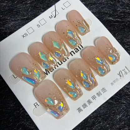Press On Nails 10Pcs Code-L (090+) Easy Beauty Nepal
