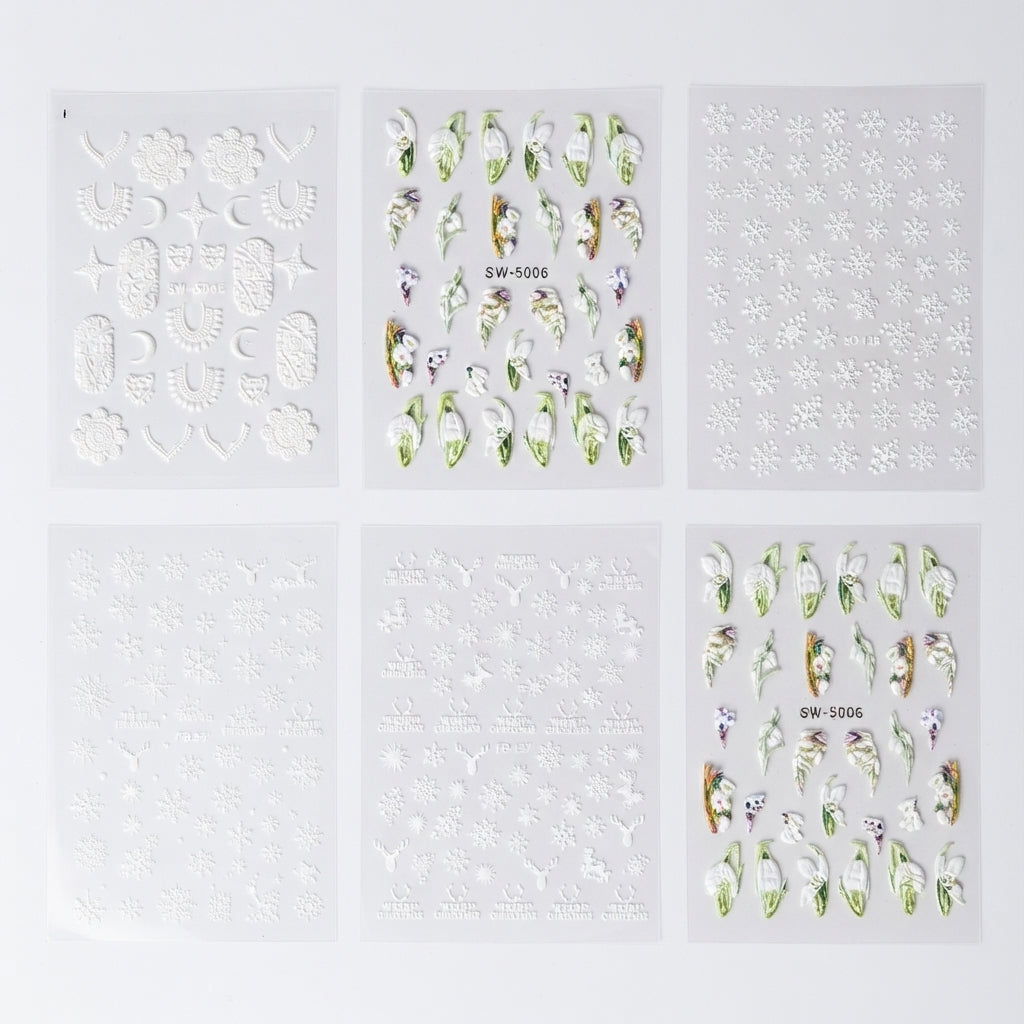 Nail Art Sticker Random 5pcs Packet Mask Queen Nepal