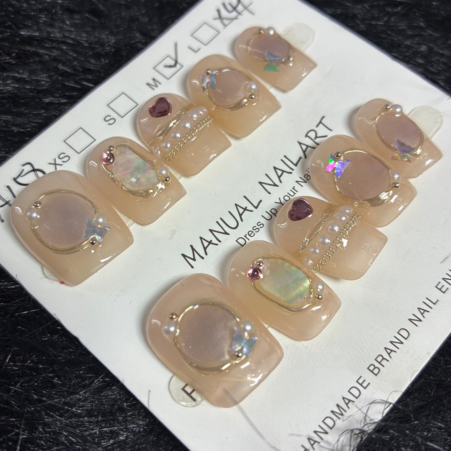 Press On Nails 10Pcs Code-S Easy Beauty Nepal