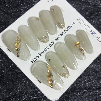 Press On Nails 10Pcs Code-L (000+) Easy Beauty Nepal