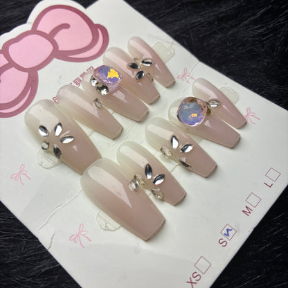Press On Nails 10Pcs Code-MT Easy Beauty Nepal