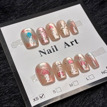 Press On Nails 10Pcs Code-F (100+) Easy Beauty Nepal